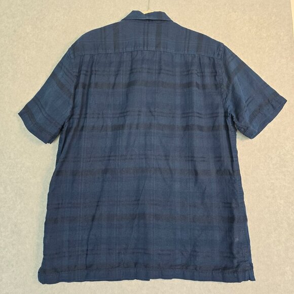 Tommy Bahama Mens Size M Linen Blend Striped Camp Shirt Coastal Fisherman Beach - Picture 6 of 8